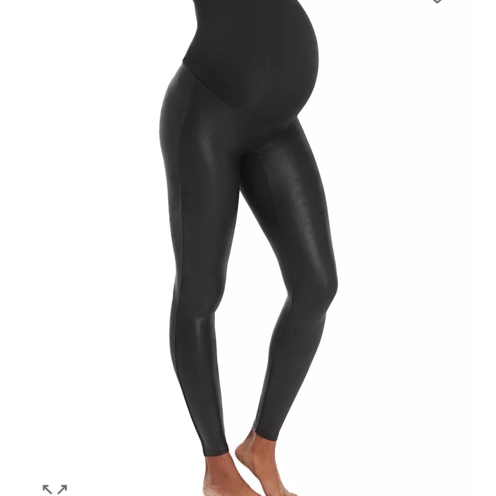 Spanx Mama Maternity Faux Leather Leggings